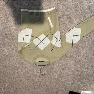 Green Argyle Sweater